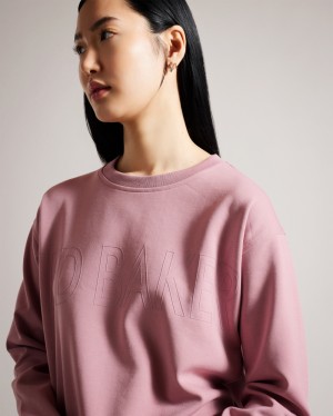 Ted Baker Lorito Logo Kadın Üstler Pembe | OFPK-43026