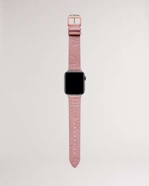 Ted Baker Melanip Leather Magnolia Apple Kadın Saat Pembe | JTXZ-46570