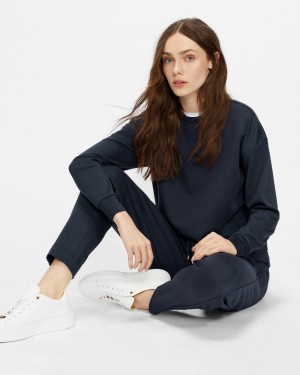 Ted Baker Mialou Lounge Sweater Kadın Takım Elbise Lacivert | XSAK-58697